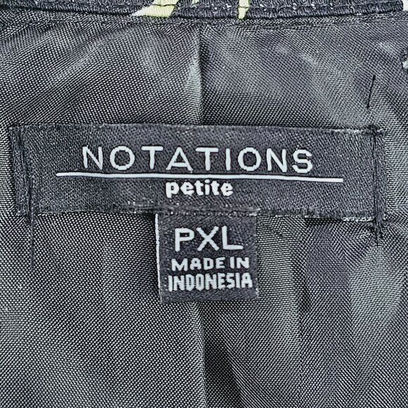 Floral Print Notations Petite PXL Blazer Jacket‎ Cotton/Spandex Womens XL《934》 - Picture 5 of 7